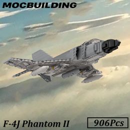 Blocks 1 35 Scale F 4J Phantom II Model Aircraft F 4 Fighter Creative Building Bricks DIY Blackbird Toys Gifts for Children 230731