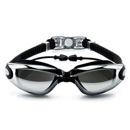 Electroplating UV Waterproof Anti fog Swimwear Eyewear Swim Diving Water Glasses Adjustable Swimming Goggles