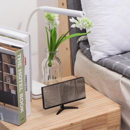 Table Clocks 6615 Framless Mirror Clock Touch Control Digital Alarm LED Electronic Time Date Temperature Display