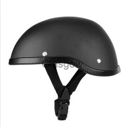 Motorcycle Helmets Vintage Motorcycle Riding Half Helmet Open Face Windproof Unisex Simple Design Motorbike Chopper Biker Pilot x0731