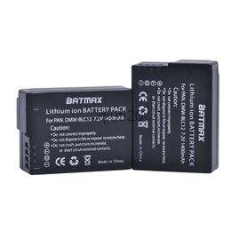 Camera Batteries 2(Pack) DMW-BLC12 Battery BLC12PP BLC12E BLC12 Batteries For Panasonic Lumix DMC-FZ200 DMC FZ200 G5 G6 GH2 BTC6 DMW-BTC6 DMC-GH2 x0731