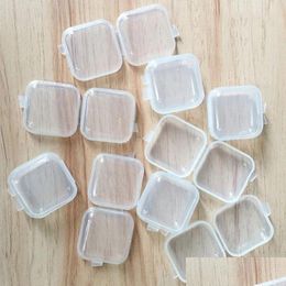 Packing Boxes Small Containers With Lids Beads Storage Organizers Clear Plastic For Items Diamond Drop Delivery Office School Business Ot1Dx