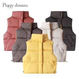 Waistcoat Autumn Winter Children Vests Coats Girls Warm Vest Boys Thicken Kids Outerwear Cotton Jackets Unisex 2 8Y 230731