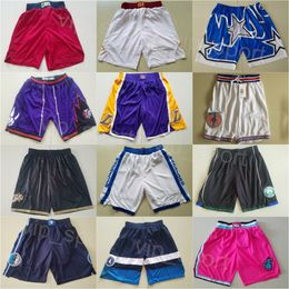 Man Running Basketball Pant For Sport Fans Western Eastern Drawstring Shorts Elastic Waist HipPop Wear Sweatpants Team Short Fitness Stitch Mike Conley TJ Warren