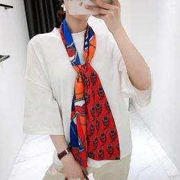 Scarves Design Double-deck Paisley Women Scarf Fashion Tie Neckerchief Silk For Ladies Head Wraps