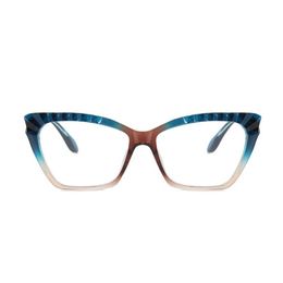 Eyeglass Frame New Fashion TR90 Antiblue Eyewear Pop Ins Women Cateye Eyeglasses Multicolors Streetsnap Spectacles x0731