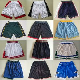 Squadra di pallacanestro Elastico in vita Indossare pantaloni della tuta da uomo Pantaloni da corsa con coulisse Pantaloncini da jogging Cuciti HipPop Short Western Eastern Patrick Beverley DeMar DeRozan