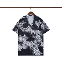 Luxury Mens Shirts Summer Short Sleeve Womens Casual Fashion Loose Tops Tee Beach Style Breathable Tshirts Tees Clothing Asian plus size M-3XL