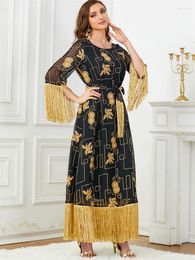 Ethnic Clothing Black African Dresses For Women Robe Femme Musulmane Abaya Kaftan Turkey Islam Muslim Long Dress Djellaba Caftan Marocain