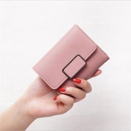 The First Layer of Cowhide Women Mini Wallet Rfid Blocking Credit Card Wallets for Men Short Purse with Coin Pocket Real Leather2520