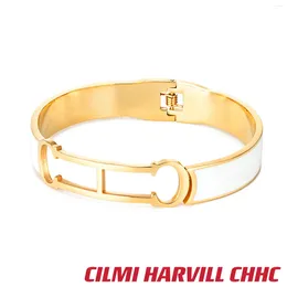 Bangle CILMI HARVILL CHHC 2023 Winter Women's Bracelet Non Adjustable Brass Material Exquisite Gift Box Packaging Banquet