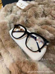Sunglasses Frames Designer Black Smoke Grey Ice Tea Eyeglass Frame Plain Face Large Whitening Myopic Lens N9QP