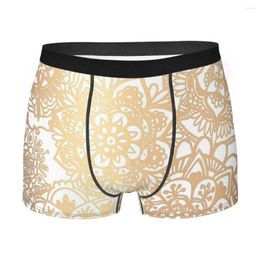 Underpants Bohemian Gold Mandala Pattern Homme Panties Male Underwear Sexy Shorts Boxer Briefs