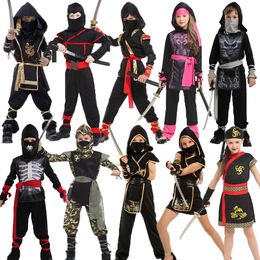 Cosplay Umorden Costumi di Halloween Ragazzi Dragon Ninja Costume Ragazze Warrior Cosplay Carnival Party Fancy Dress Up per bambini Bambini 230331