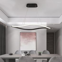 Pendant Lamps Leaf Shape Matte Black Hanging Lights For Dining Room Kitchen Home Deco White Finish Lamp Fixture
