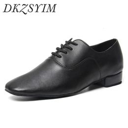 Dance Shoes DKZSYIM Men Dance Shoes Latin Ballroom dance shoes Modern Indoor Shoes Men Tango Shoes Dance Sneaker For Boy heeled 2.5cm 231101