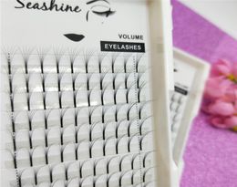 Seashine long stem 6D faux mink eyelashes pre fanned lashes volume fan own brand makeup individual eyelash extension5877384
