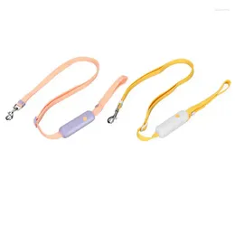 Dog Collars Pet Walking Leash Nylon Multifunctional Retractable Handle Easy To Control For Small Dogs