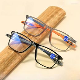 Sunglasses TR90 Anti-Blue Light Reading Glasses Ultra-Light Eye Protection Readers Eyewear Comfortableb Sports Presbyopic Non-slip