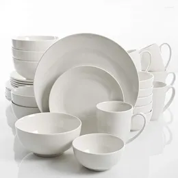 Plates 2023 Custom Logo White Porcelain Tableware Sets Wholesale Dinnerware