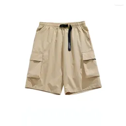 Men's Shorts Summer Leisure Functional Style Multi Pocket Work Fashion Brand Street Loose Wide Leg Casual Capris