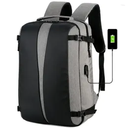 Backpack Black Notebook 17 Inch Waterproof Oxford Laptop For Men Men's Stylish Business Backpacks