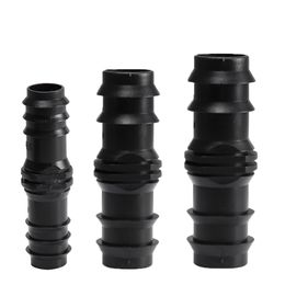 Watering Equipments 10PCS 16mm 20mm 25mm Barbed Couplings Straight Through Connector Micro Drip Irrigation PE Pipe Tubing Garden Hose Repair Fitting 230331