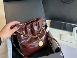 Chanells 7atop Womens CC Chain Design Channelbags Luxury Garbage Mini Fashion Bag Elegant Exquisite Handfeelpractical Versatile One Shoulder Crossbody Bag