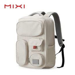 Backpack Mixi Outdoor Backpack Women Travel Bag 18 Inch Men Rucksack Waterproof Laptop White Black Blue 231031