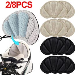 Shoe Parts Accessories 248pcs Fanshaped Sports Shoes Pads 4D Sponge Soft Heel Insole Anti Friction Adjustable Size Insert Foot Care 231031