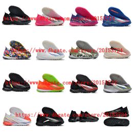 Soccer shoes cleats TF football boots mens Trainers Sports black size 35-45EUR