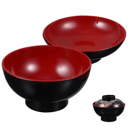 Bowls Plastic Mixing Bowl Miso Small Soup Japanese Traditional Service Kitchen Lidded Serving Compact Noodles Korean Spicy