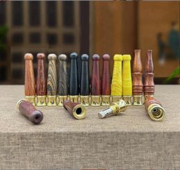 Smoking Pipes Red Sour Branch Plain Face Filter Cigarette Holder Solid Wood Short Style Cigarette Holder Thickness Three Purpose Male and Female Small Cigarette Rod