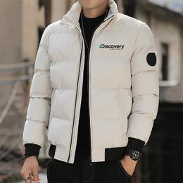 Men's Down Parkas Thick Men Warm Parka Jackets Winter Casual Outwear Coats Discovery channel Male Windbreak Cotton Padded Jacket 231031