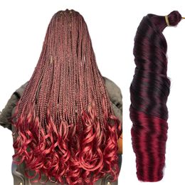 24" 100g Princess Curls Braids for African Hair Abuja Braids French Curls Braiding Hair