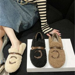 Chanells Slides Furry Channel Sherpa Womens Shearling Slippers Curly Paseo Fur Shearling Sandals Furry Fluffy Comfort House Indoor Sneaker Shoes Faux Plush Slider