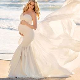 Maternity Dresses Shoulderless Maxi Gown Pregnancy Dress Pography Props Elegant For Po Shoot Pregnant Women