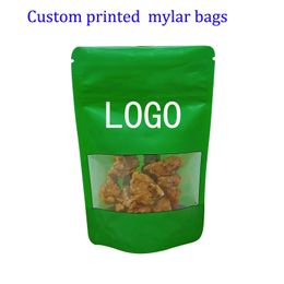 Digital printing custom mylar bags printed custom bags with logo free design window