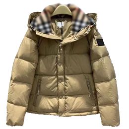 mens Burberys puffer jacket Classic plaid designer jacket Unisex padded down jacket The new winter model is detachable coat Cropped hooded winter jacket Warm