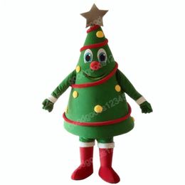 2024 Christmas Tree Mascot Costumes Halloween Fancy Party Dress Unisex Cartoon Character Carnival Xmas Advertising Party Outdoor Outfit