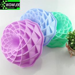 Baking Moulds Whirlwind Petalty Silicone Mould Cake Bird Nest Shape Nonstick Round Mousse Bakeware Kitchen Tools Resin Mould 230331