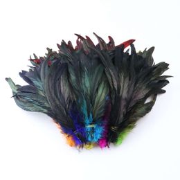 10-12 Inches Rooster Chicken Feather Tail Crafts Natural Pheasant Feathers for Costume Headdress Hat Jewelry Making