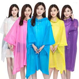 Raincoats 2pcs Reusable Raincoat Women Men Rain Ponchos Button Closing Waterproof Portable Foldable Hooded Adults