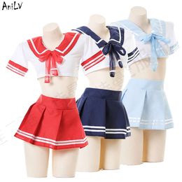 Ani Japanese Anime FGO School Sailor Uniform Swimsuit Costume JK Student Girl Swimwear Pool Party Cosplay cosplay