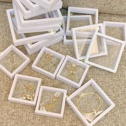 Jewellery Stand 10PCS Set 3D Floating Display Case Stands Holder Suspension Storage for Pendant Necklace Bracelet Ring Coin Pin Gift Box 231101