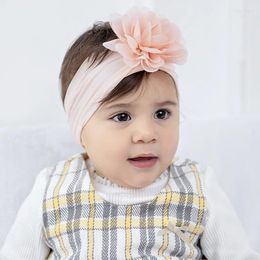 Hair Accessories Children's Flower Headband Baby Soft Nylon Stretch Chiffon Cute Princess 1 PCS