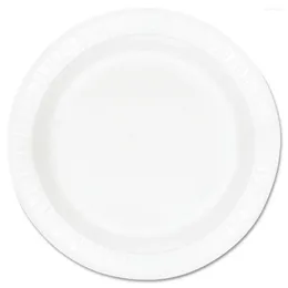 Disposable Dinnerware Concorde Foam Plate 10 1/4" Dia White 125/Pack 4 Packs/Carton 10PWCR Serving Ware Kitchen Dish Dinner Plates