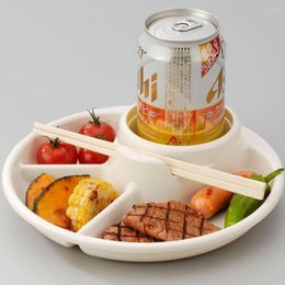 Dinnerware Sets Plate Dish Bariatric Portion Meal Foods Diet Planning Weight Plates Reusable Control Compartment For Healthy Eating