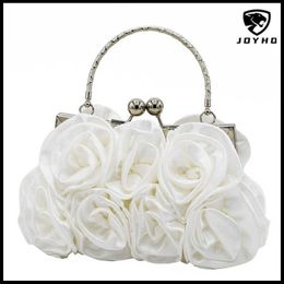 Shopping Bags Fashion Flower Clutch Bag Women Wedding Elegant Handbag Bridal Floral Purse Evening Dress Clutches Party Wallet Lady