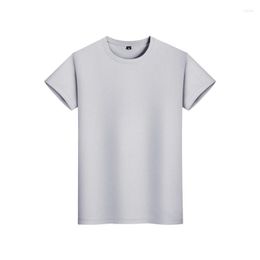 Men's T Shirts 2023/24 Pure Cotton Round Neck Summer Casual Men Grey T-Shirt